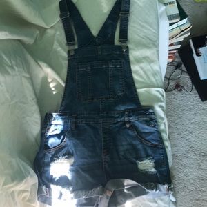 Overall Shorts
